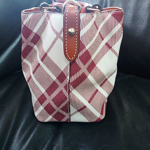 Dooney & Bourke Plaid Mini Barlow Bag Like New - Picture 7 of 10